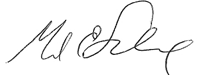 Mark Scheinberg signature
