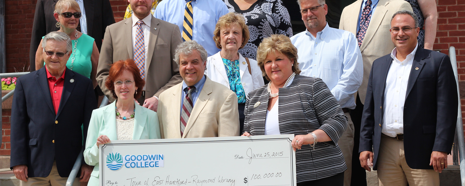 Goodwin College Donates to East Hartford Library