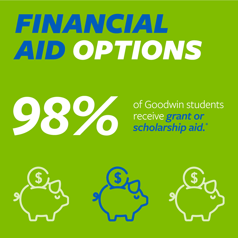 98% of our students receive grant or scholarship aid.