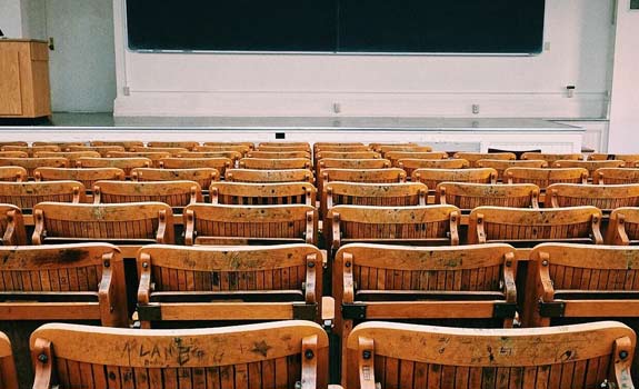 empty lecture hall