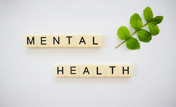 letter blocks spelling mental health